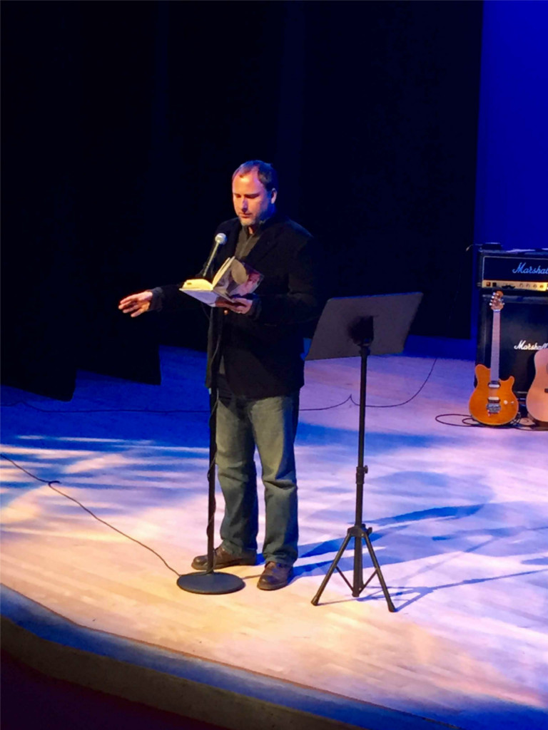 Reading from Caligulan at the Venice Island Performing Arts Center. 