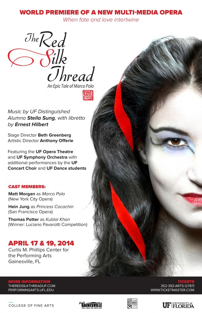 Red Silk Thread Poster